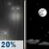 Tonight: Slight Chance Light Rain then Mostly Clear