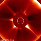 Latest LASCO C2 image of the Sun