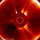 Latest LASCO C2 image of the Sun