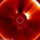 Latest LASCO C2 image of the Sun
