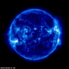 Click for time-lapse image of the sun