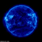 Click for time-lapse image of the sun