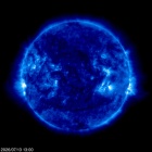 Click for time-lapse image of the sun