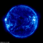 Click for time-lapse image of the sun
